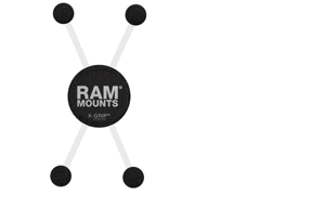 RAM®Tough-Wedge™ iso X-Grip sarja - RAP-B-407-UN10U